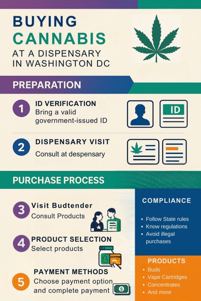 Steps to visit and buy cannabis in dispensary 