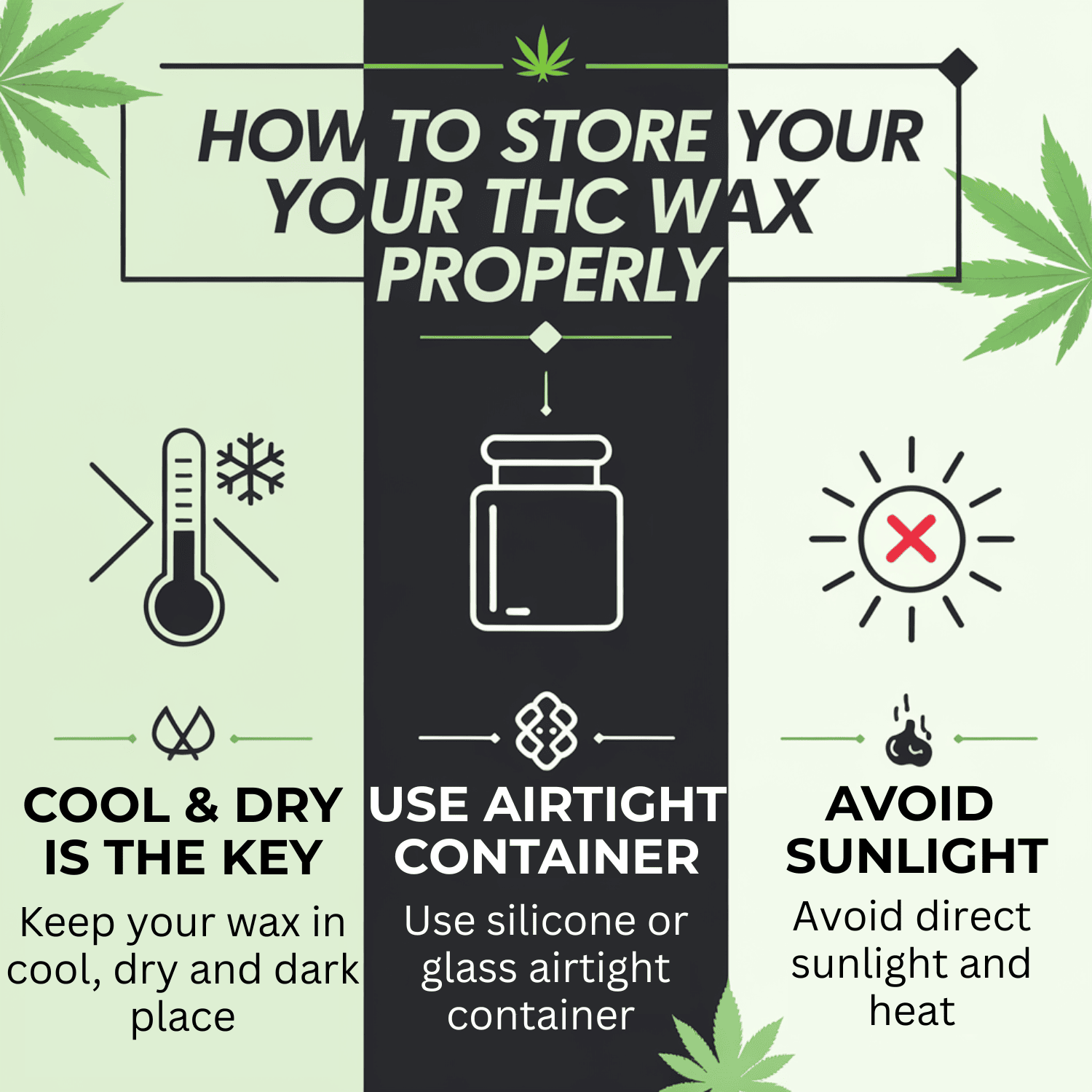 Best way to store THC Wax