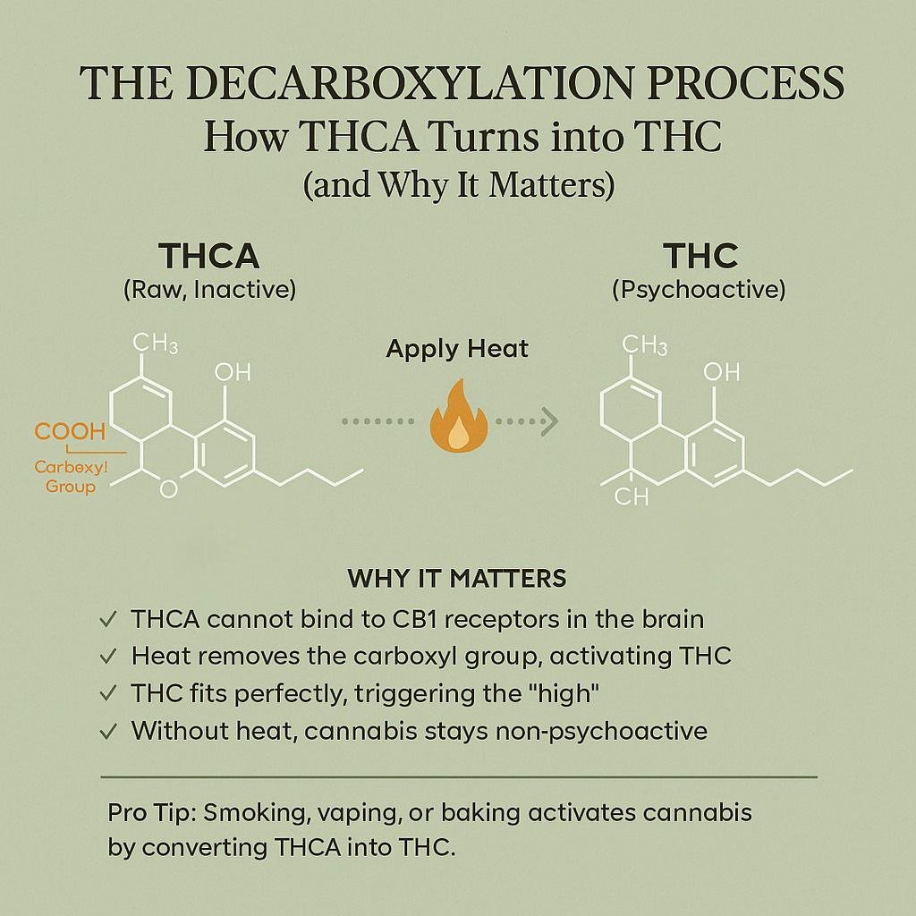 THC and THCA difference