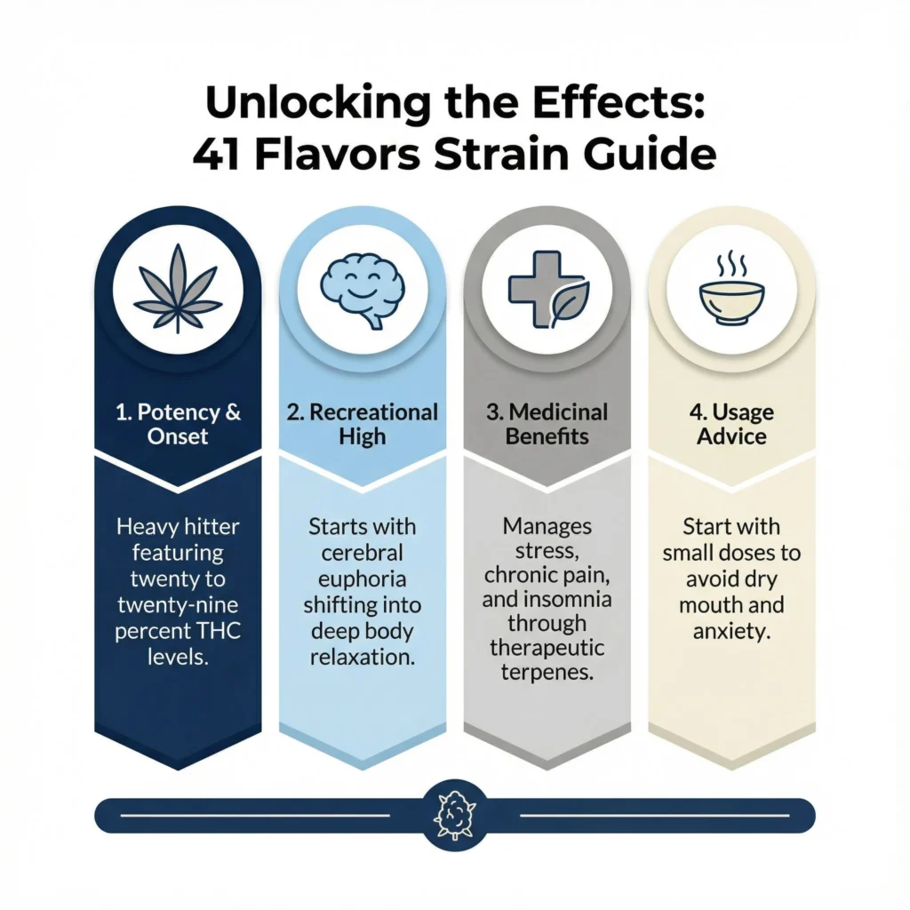 41 flavors strain effects guide