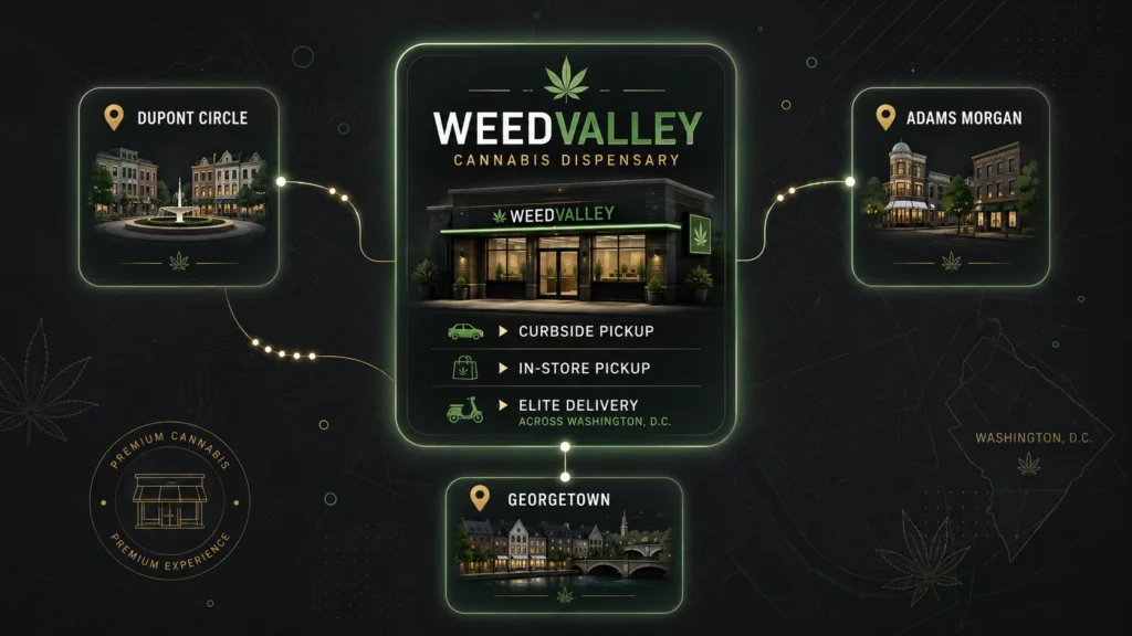 cannabis delivery service in Georgetown, Adams Morgan & Dupont Circle